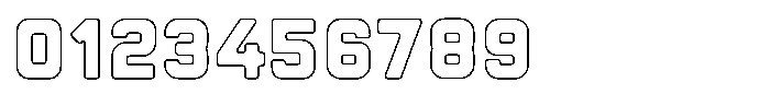 Sandport Regular Bold Outline Font OTHER CHARS
