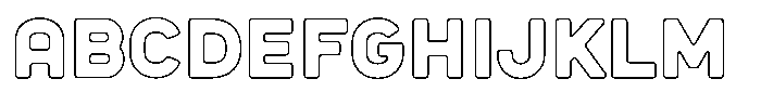 Sandport Regular Bold Outline FONT