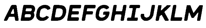 Sandport Regular Medium Italic Font UPPERCASE