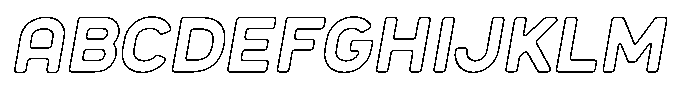 Sandport Regular Medium Outline Italic FONT