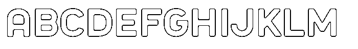 Sandport Regular Medium Outline FONT
