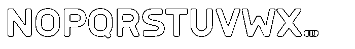 Sandport Regular Medium Outline Font LOWERCASE