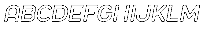 Sandport Regular Outline Italic FONT