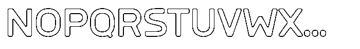Sandport Regular Outline Font UPPERCASE