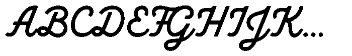 Sandport Script Font UPPERCASE