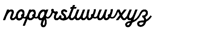 Sandport Script Font LOWERCASE