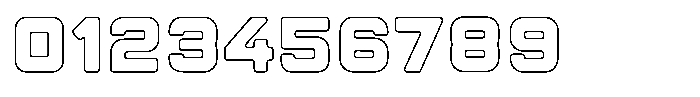 Sandport Ultra Bold Outline Font OTHER CHARS