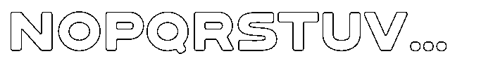 Sandport Ultra Bold Outline Font UPPERCASE