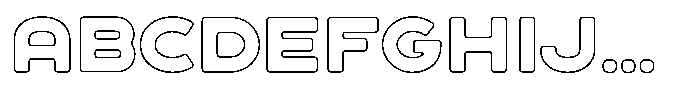 Sandport Ultra Bold Outline FONT