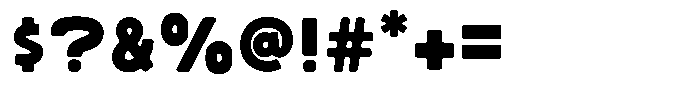 Sandport Ultra Bold Font OTHER CHARS