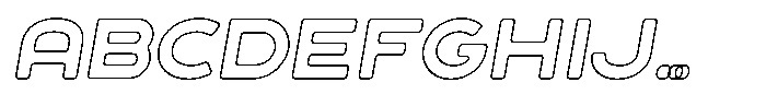 Sandport Ultra Medium Outline Italic FONT