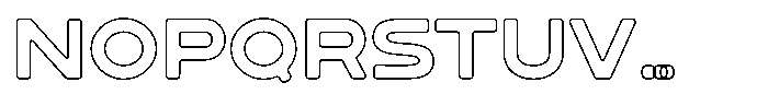 Sandport Ultra Medium Outline Font UPPERCASE