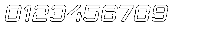 Sandport Ultra Outline Italic Font OTHER CHARS
