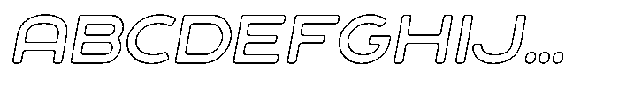 Sandport Ultra Outline Italic FONT