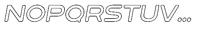 Sandport Ultra Outline Italic Font LOWERCASE