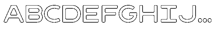 Sandport Ultra Outline Font UPPERCASE