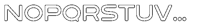 Sandport Ultra Outline Font UPPERCASE