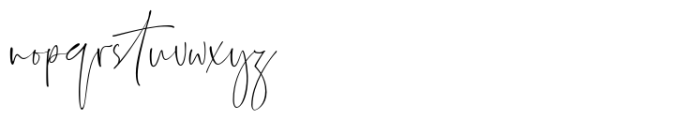 Sandra Abril Script Font LOWERCASE