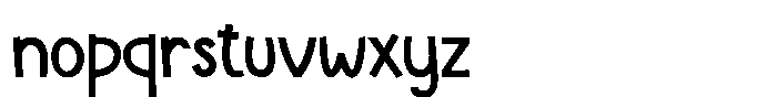 Sandy Wink Bold Regular Font LOWERCASE