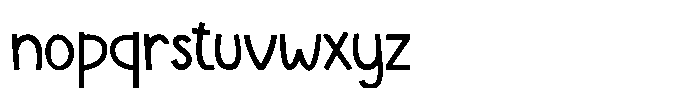 Sandy Wink Regular Font LOWERCASE