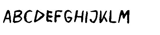 Saned Handwriting Font UPPERCASE