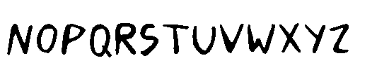 Saned Handwriting Font LOWERCASE