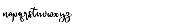 Sanelya Font LOWERCASE