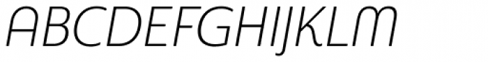 Sangli Condensed Light Italic Font UPPERCASE
