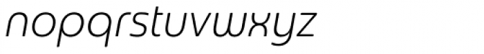 Sangli Condensed Light Italic Font LOWERCASE