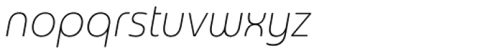 Sangli Condensed Thin Italic Font LOWERCASE