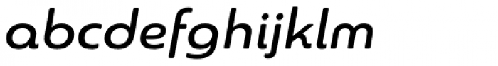 Sangli Extended Medium Italic Font LOWERCASE