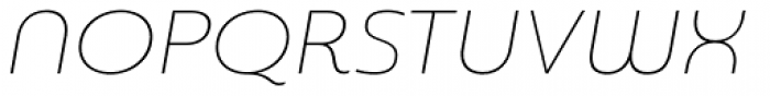 Sangli Extended Thin Italic Font UPPERCASE
