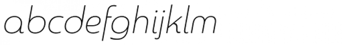 Sangli Thin Italic Font LOWERCASE