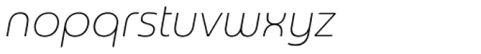 Sangli Thin Italic Font LOWERCASE