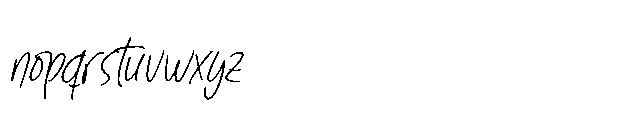 Sanknotes Italic Font LOWERCASE