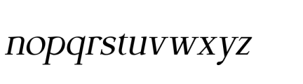 Sanoru Oblique Font LOWERCASE