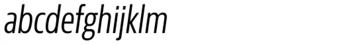 Sans Beam Head Semi Light Italic Font LOWERCASE