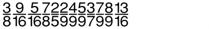 Sans Fractions Vertical Plain Font LOWERCASE