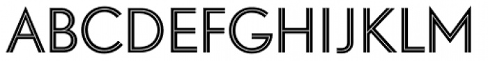 Sans Serif Inline Font LOWERCASE