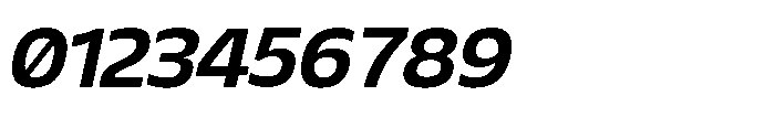 Sansceina Bold Oblique Font OTHER CHARS