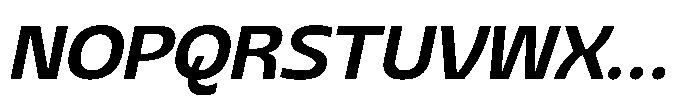 Sansceina Bold Oblique Font UPPERCASE