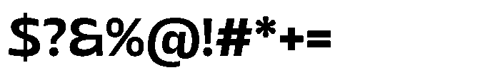 Sansceina Bold Font OTHER CHARS