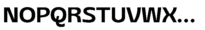 Sansceina Bold Font UPPERCASE