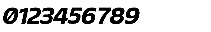 Sansceina Extra Bold Oblique Font OTHER CHARS