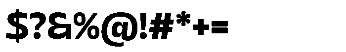Sansceina Extra Bold Font OTHER CHARS