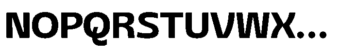 Sansceina Extra Bold Font UPPERCASE