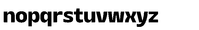 Sansceina Extra Bold Font LOWERCASE