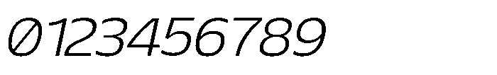 Sansceina Extra Light Oblique Font OTHER CHARS