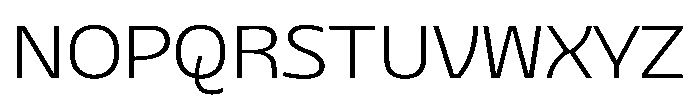 Sansceina Extra Light Font UPPERCASE