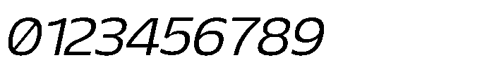 Sansceina Light Oblique Font OTHER CHARS